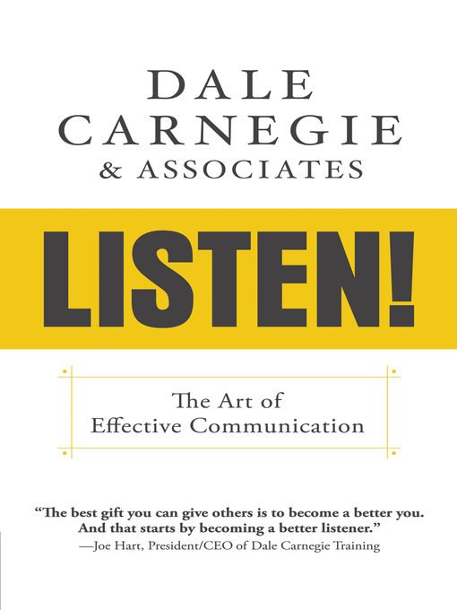 Title details for Listen! by Dale Carnegie & Associates - Available